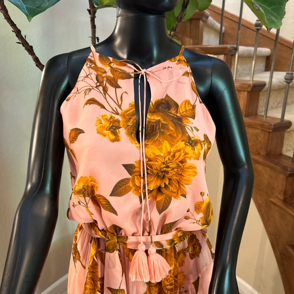 KARINA GRIMALDI Pink Cassandra Ruffled Dress - Picture 3 of 6